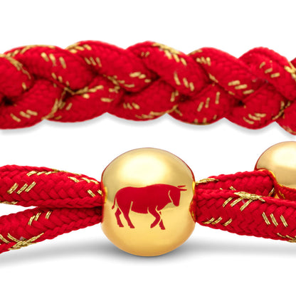 "Ox" Lunar New Year Braided Bracelet