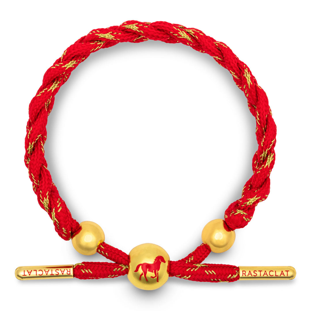 "Horse" Lunar New Year Braided Bracelet