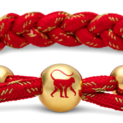 "Monkey" Lunar New Year Braided Bracelet