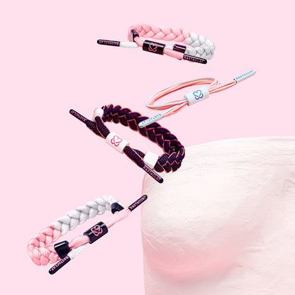 "Advocate" Breast Cancer Braided Bracelet
