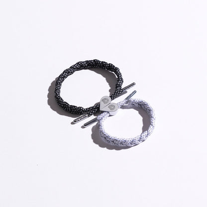"Chromates" Magnetic Heart Bracelet Set