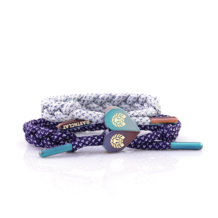 "Ultra Violets" Magnetic Heart Bracelet Set
